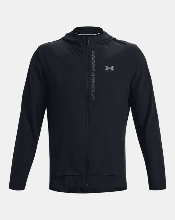 Men's UA OutRun The Storm Jacket in Black image number 6